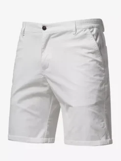 Short cargo léger pour homme avec taille élastique pour l'été