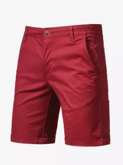 Short cargo léger pour homme avec taille élastique pour l'été