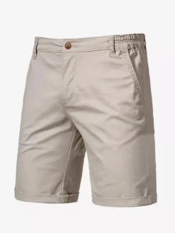 Short cargo léger pour homme avec taille élastique pour l'été