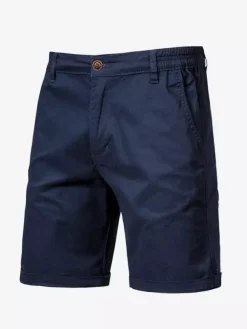 Short cargo léger pour homme avec taille élastique pour l'été