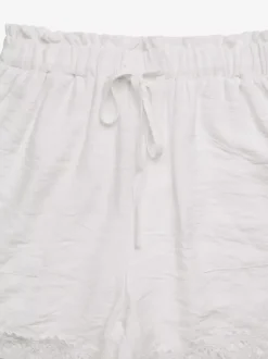 Short d'été décontracté en viscose découpée pour femme