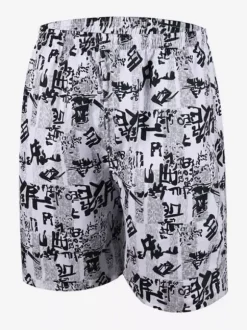 Short d'été pour homme imprimé taille élastique décontracté pour la plage
