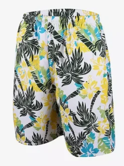 Short d'été pour homme imprimé taille élastique décontracté pour la plage