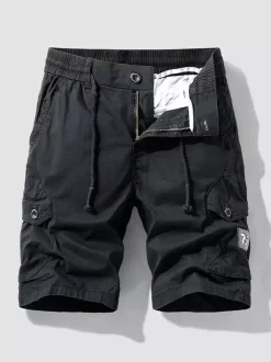 Short cargo homme été vintage sport ample décontracté