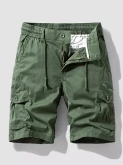 Short cargo homme été vintage sport ample décontracté