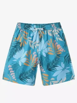 Short de plage pour homme coupe ample grande taille short de bain d'été longueur genou séchage rapide