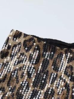 Short d'été sexy à imprimé léopard pour femme