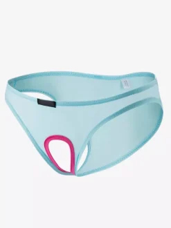 Slip en nylon avec passepoil découpé pour lingerie sexy
