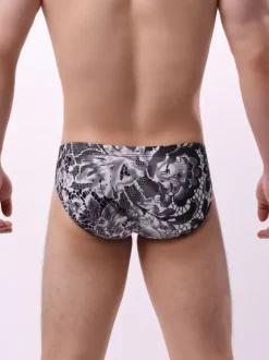 Slip Homme Sexy Sous-vêtement Imprimé Python Polyester