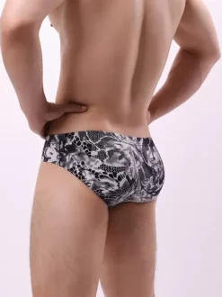 Slip Homme Sexy Sous-vêtement Imprimé Python Polyester