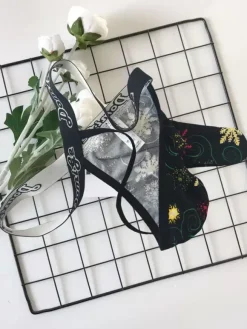 Slip Pour Homme En Polyester Imprimé Lingerie Sexy