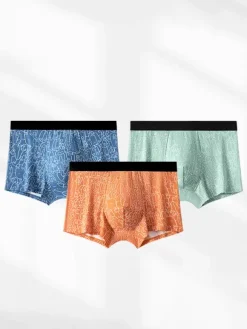 Slip Pour Homme En Coton Confortable Imprimé Sous-Vêtement