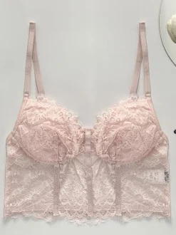 Sous-Vêtements Corset à Bretelle Tops Pour Femme Bustiers Lingerie Noir Sexy En Dentelle
