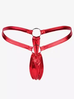 Sous-vêtements Culottes Femmes Slip Invisibles Vernis avec Boucles Métales sans Couture Confortables Unicolores Elastique