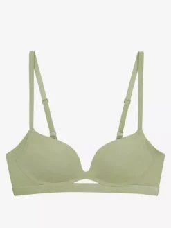 Soutien-gorge à décolleté plongeant avec découpe et armatures sans coutures