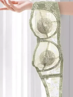 Soutien-gorge en dentelle ultra-fine brassière transparente et respirante pour un confort sans transpiration