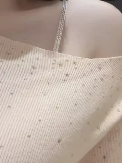 Soutien-gorge sans armatures et sans coutures avec bretelles strass brassière push-up confortable