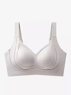Soutien-gorge sans armatures avec maintien latéral brassière confortable et sans coutures.