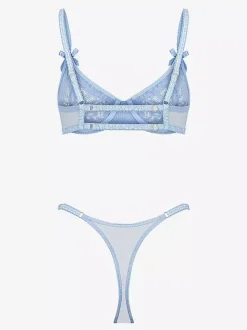 Soutien-gorge femme dentelle bleu bébé 2 pièces lingerie soutiens-gorge 2026
