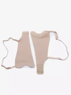 Soutien-gorge sans bretelles triangle en polyester nude liftant et push-up lingerie de soirée formelle