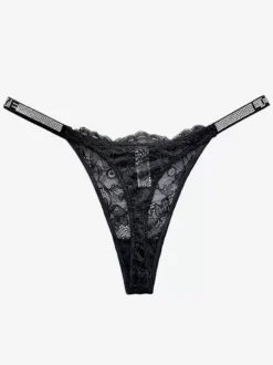 String de sport en T-back Strings Lingerie Culottes à strass