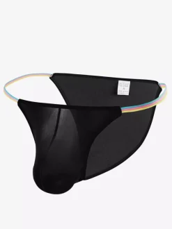 String transparent pour homme culotte sexy avec pochette slip lingerie
