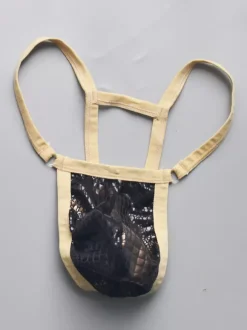 String sexy taille basse pour homme sous-vêtement avec poche bombée