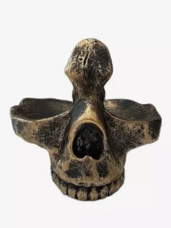 Support à lunettes en résine pour Halloween tête de mort décoration de bureau