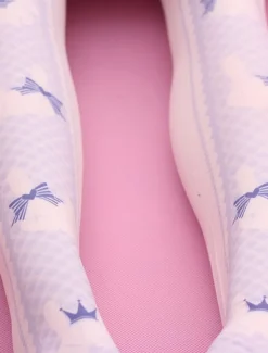 Sweet Lolita bas Lolita imprimé lilas chaussettes hautes Déguisements Halloween