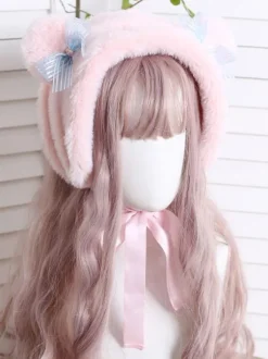 Sweet Lolita Hat Bows Accessoire Accessoires Lolita Blanc