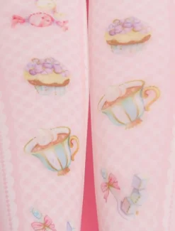 Sweet Lolita Bas Chaussettes hautes Lolita imprimées roses