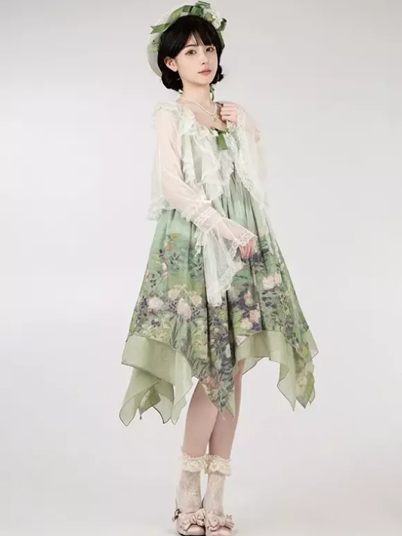 Sweet Lolita Cover-ups Haut en dentelle à volants violets Cache-maillot en polyester à pois Vêtements d'extérieur Lolita