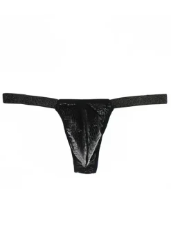 T Back For Men Undershirt Snake Print Polyester Blanc Sous-Vêtements Sexy