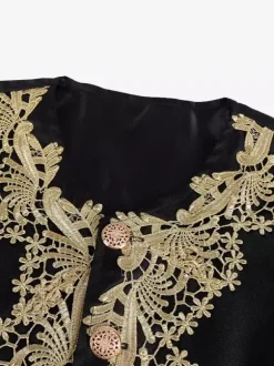 Tenue rétro vintage médiévale Renaissance manteau et pantalon style prince gentleman brodé déguisement homme carnaval royal mascarade carnaval de Venise