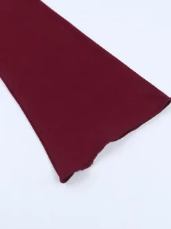 Top cache-c艙ur romantique à volants pour femme - Col en V manches longues - Style Coquette tenue idéale pour un rendez-vous romantique printanier 2026
