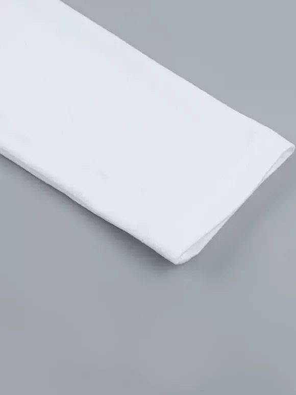 Top court à n艙ud papillon et bordure en dentelle pour femme - Chemisier Fairycore blanc à manches longues et coupe ajustée - Tenue de soirée printanière 2026