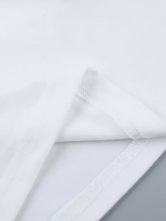 Top court à n艙ud papillon et bordure en dentelle pour femme - Chemisier Fairycore blanc à manches longues et coupe ajustée - Tenue de soirée printanière 2026