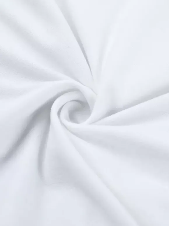 Top court à n艙ud papillon et bordure en dentelle pour femme - Chemisier Fairycore blanc à manches longues et coupe ajustée - Tenue de soirée printanière 2026