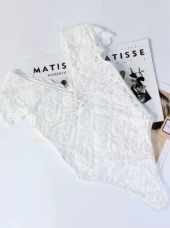 Tops En Dentelle Blanche Pour Femme
