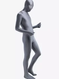 Toussaint Cosplay Costume de Zentai unisexe gris en lycra fibre de élastique Déguisements Halloween