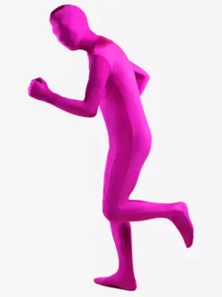 Toussaint Cosplay Costume de zentaï violet en lycra spandex enveloppé Déguisements Halloween