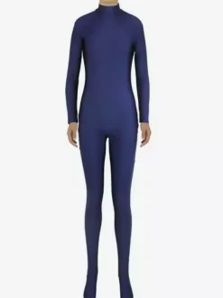 Toussaint Cosplay Costume Zentai marine Slim Fit Spandex pour femmes Déguisements Halloween