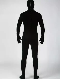 Toussaint Cosplay Costume de zentai vert foncé en velours unicolore Déguisements Halloween