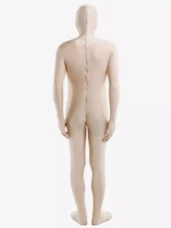 Toussaint Cosplay Costume de zentaï Face ouverte unisexe en lycra spandex écru blanc Halloween