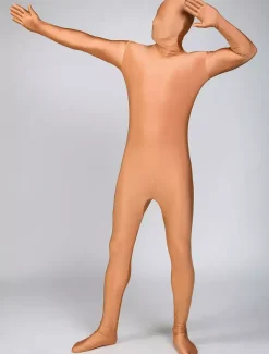Toussaint Cosplay Combinaison de zentai enveloppé unisexe en lycra spandex nude Déguisements Halloween