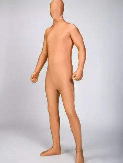 Toussaint Cosplay Combinaison de zentai enveloppé unisexe en lycra spandex nude Déguisements Halloween
