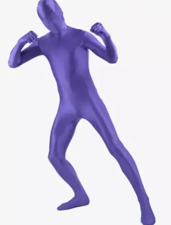 Toussaint Cosplay Costume de zentai violet royal en lycra fibre de élastique Déguisements Halloween