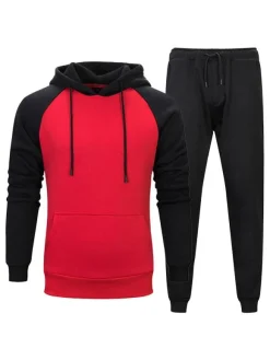 Tracksuit à manches longues à capuche pour hommes
