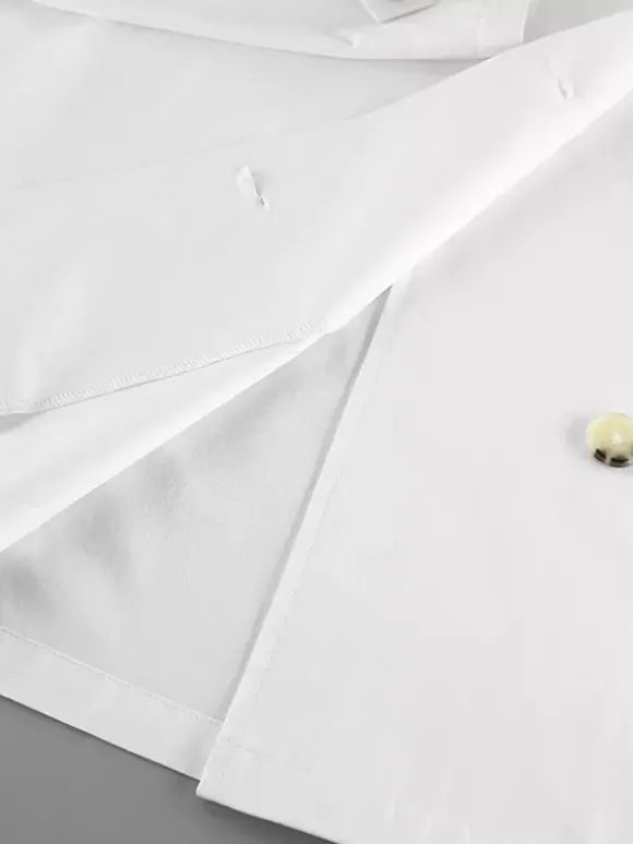 Trench-coat femme en mélange de coton - Coupe oversize minimaliste à double boutonnage et manches larges - Collection printemps-été 2026