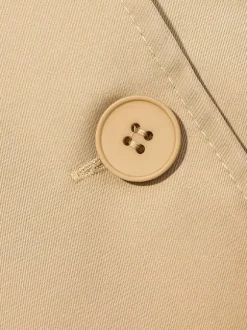 Trench-coat court pour femme - Veste coupe-vent élégante et cintrée avec ceinture - Vêtement d'extérieur idéal pour le printemps du bureau au restaurant - Collection printemps 2026